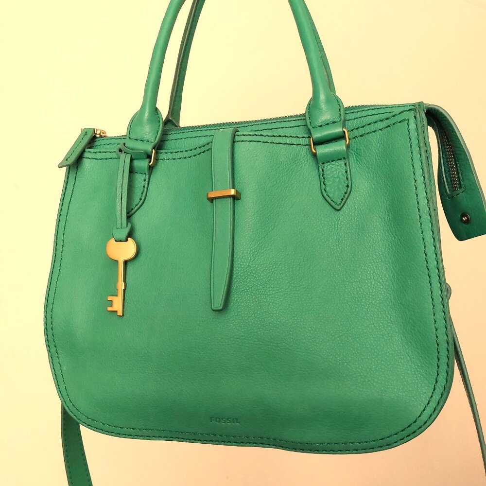 Fossil Ryder Leather Medium Satchel Purse Handbag